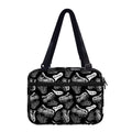 Black And White T-Rex Dinosaur Print Double Strap Bible Bag