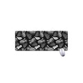 Black And White T-Rex Dinosaur Print Extended Mouse Pad