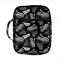 Black And White T-Rex Dinosaur Print Front Pocket Bible Bag