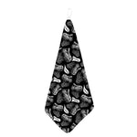 Black And White T-Rex Dinosaur Print Hand Towel
