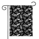 Black And White T-Rex Dinosaur Print House Flag