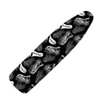 Black And White T-Rex Dinosaur Print Ironing Board Cover