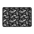 Black And White T-Rex Dinosaur Print Kitchen Mat