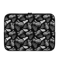 Black And White T-Rex Dinosaur Print Laptop Sleeve