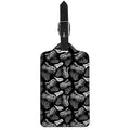 Black And White T-Rex Dinosaur Print Luggage Tag