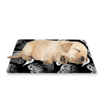 Black And White T-Rex Dinosaur Print Pet Cooling Mat Cover