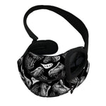 Black And White T-Rex Dinosaur Print Pet Sling Carrier