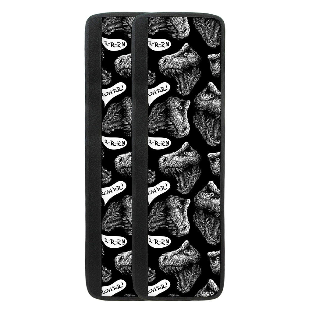 Black And White T-Rex Dinosaur Print Refrigerator Handle Covers