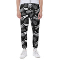 Black And White T-Rex Dinosaur Print Joggers