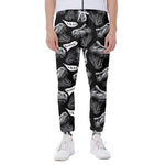 Black And White T-Rex Dinosaur Print Scuba Joggers