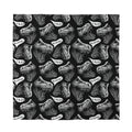Black And White T-Rex Dinosaur Print Silk Bandana