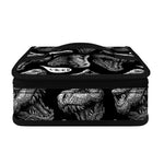 Black And White T-Rex Dinosaur Print Small Lunch Bag