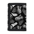 Black And White T-Rex Dinosaur Print Trifold Wallet
