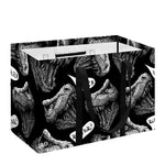 Black And White T-Rex Dinosaur Print Utility Tote Bag