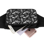 Black And White T-Rex Dinosaur Print Waist Bag