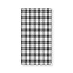 Black And White Tartan Pattern Print Baby Crib Sheet