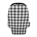 Black And White Tartan Pattern Print Baby Seat Cover