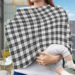 Black And White Tartan Pattern Print Baby Seat Cover