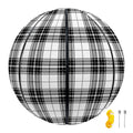Black And White Tartan Pattern Print Basketball