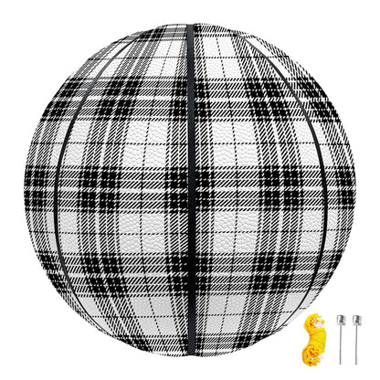 Black And White Tartan Pattern Print Basketball