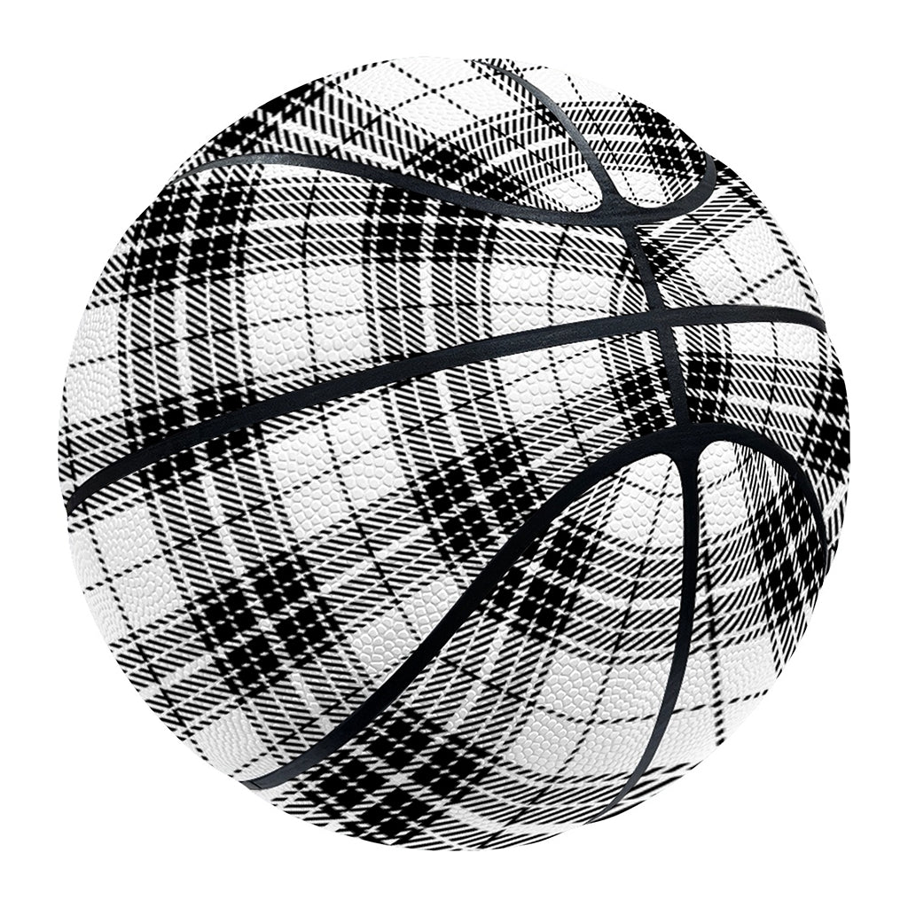 Black And White Tartan Pattern Print Basketball