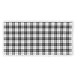 Black And White Tartan Pattern Print Beach Towel