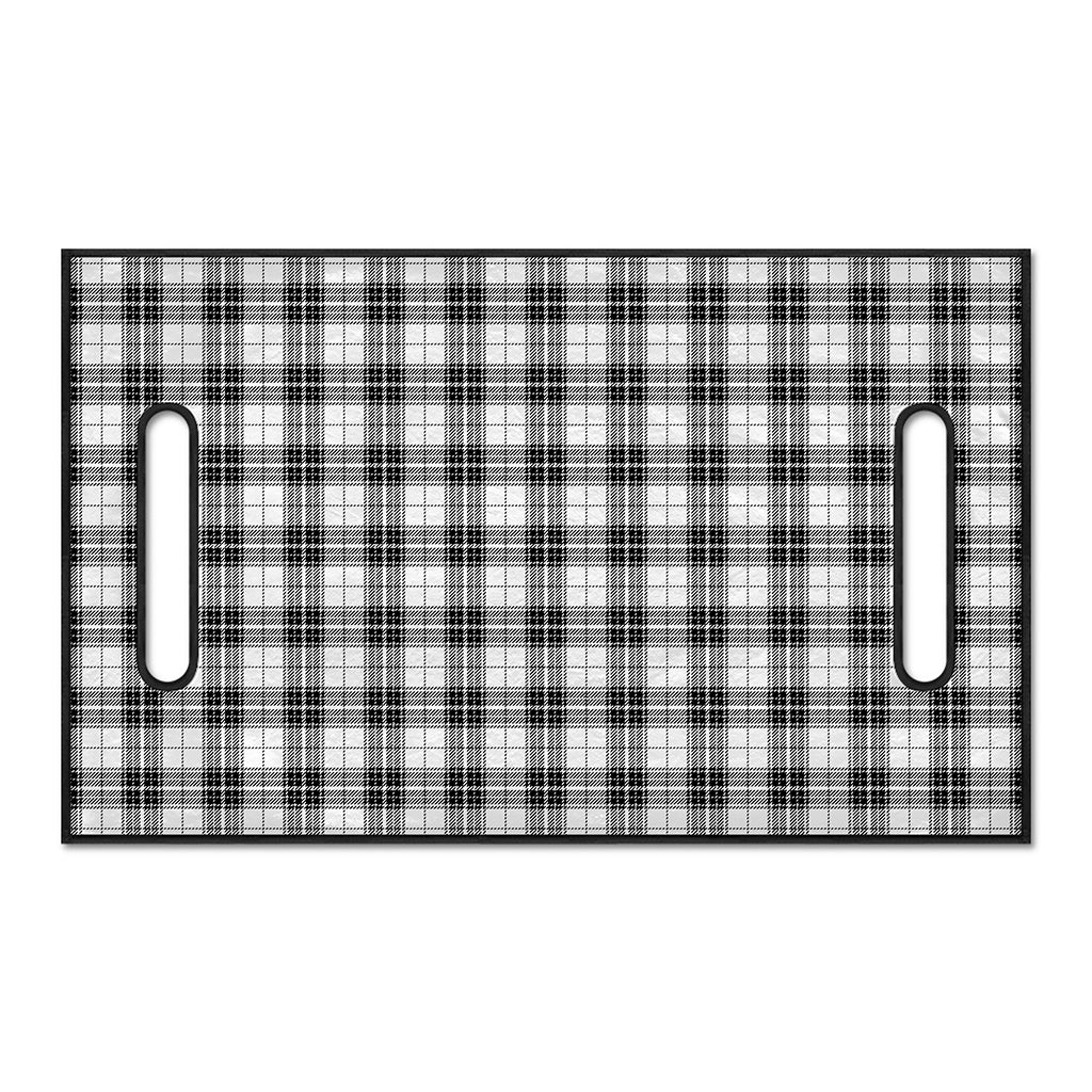Black And White Tartan Pattern Print Golf Cart Seat Cover