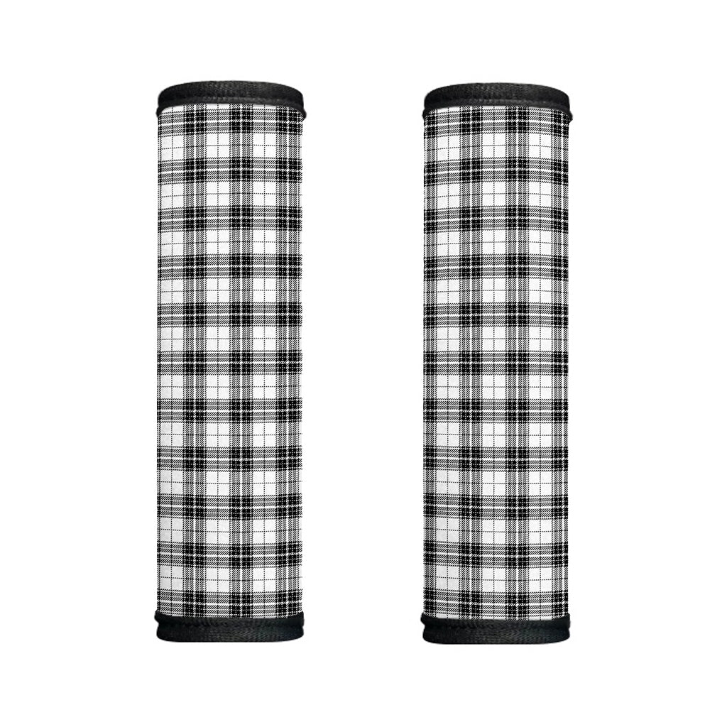Black And White Tartan Pattern Print Handle Covers