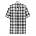 Black And White Tartan Pattern Print Hawaiian Shirt