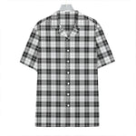 Black And White Tartan Pattern Print Hawaiian Shirt