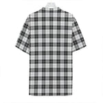 Black And White Tartan Pattern Print Hawaiian Shirt