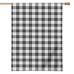 Black And White Tartan Pattern Print House Flag
