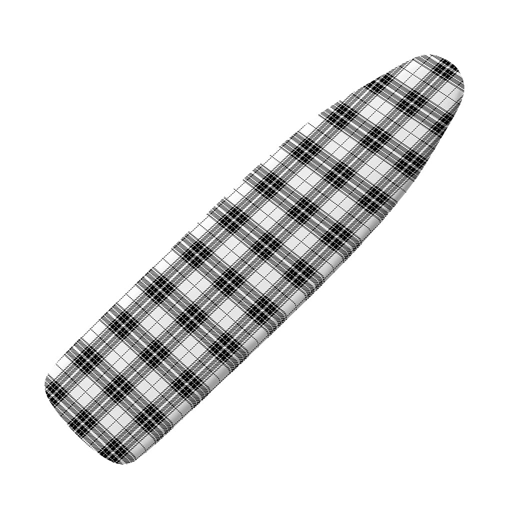 Black And White Tartan Pattern Print Ironing Board Cover