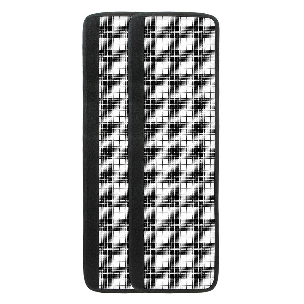 Black And White Tartan Pattern Print Refrigerator Handle Covers