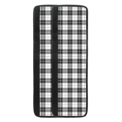 Black And White Tartan Pattern Print Refrigerator Handle Covers