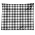 Black And White Tartan Pattern Print Tapestry