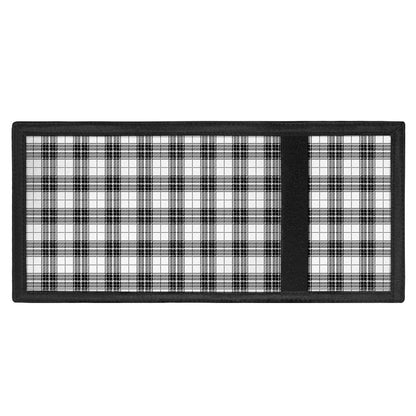Black And White Tartan Pattern Print Trifold Wallet