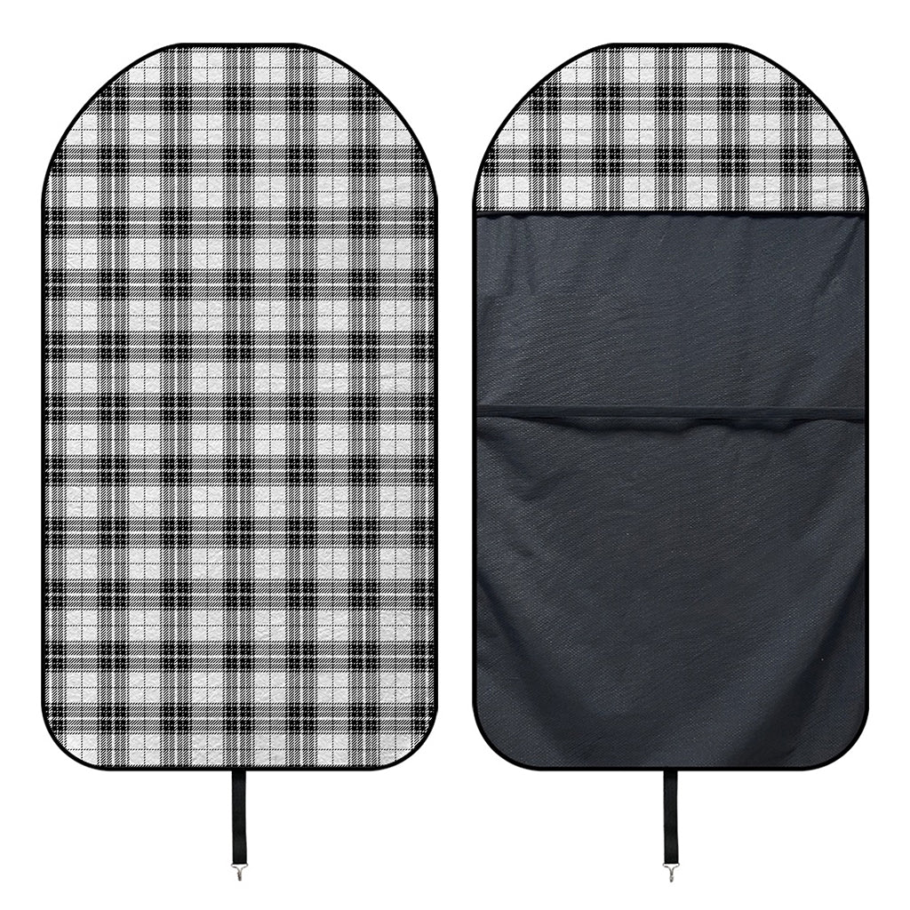 Black And White Tartan Pattern Print Waterproof Car Seat Cover