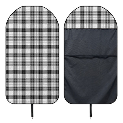 Black And White Tartan Pattern Print Waterproof Car Seat Cover