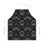 Black And White Tattoo Print Adjustable Apron