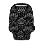 Black And White Tattoo Print Baby Seat Cover