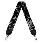 Black And White Tattoo Print Bag Strap