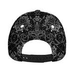 Black And White Tattoo Print Baseball Cap