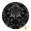 Black And White Tattoo Print Basketball