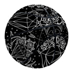 Black And White Tattoo Print Basketball