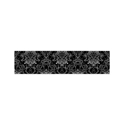 Black And White Tattoo Print Bed Runner