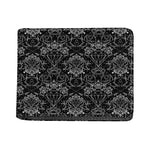 Black And White Tattoo Print Bifold Wallet