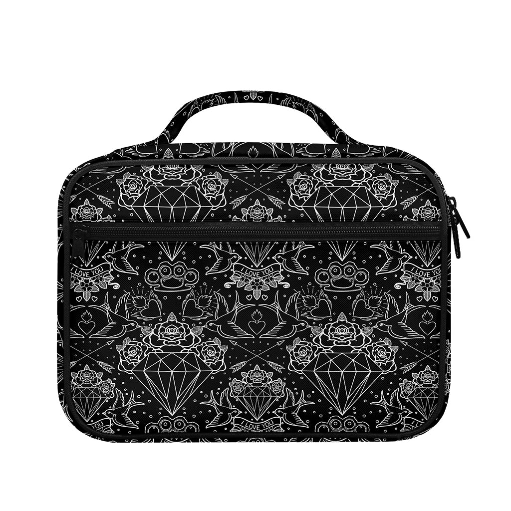 Black And White Tattoo Print Briefcase Bible Bag