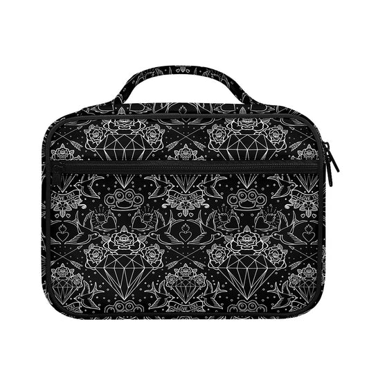 Black And White Tattoo Print Briefcase Bible Bag