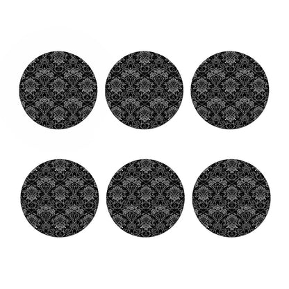 Black And White Tattoo Print Coaster Set